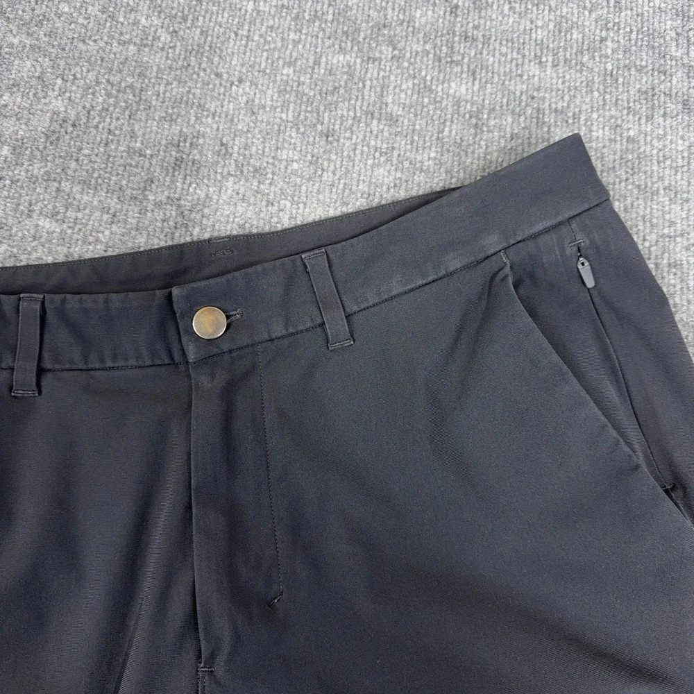 Lululemon‎ Commission Pant Slim Men 33x28 Dark Gray Chino Golf Stretch *READ*